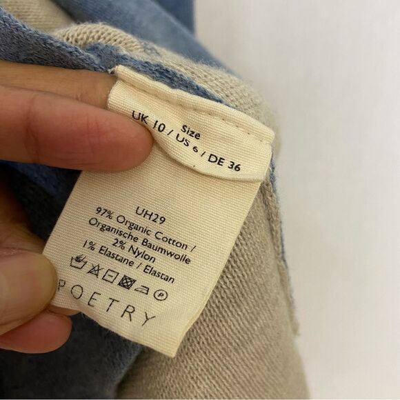 Poetry baby blue cardigan size 6 - Picture 6 of 8